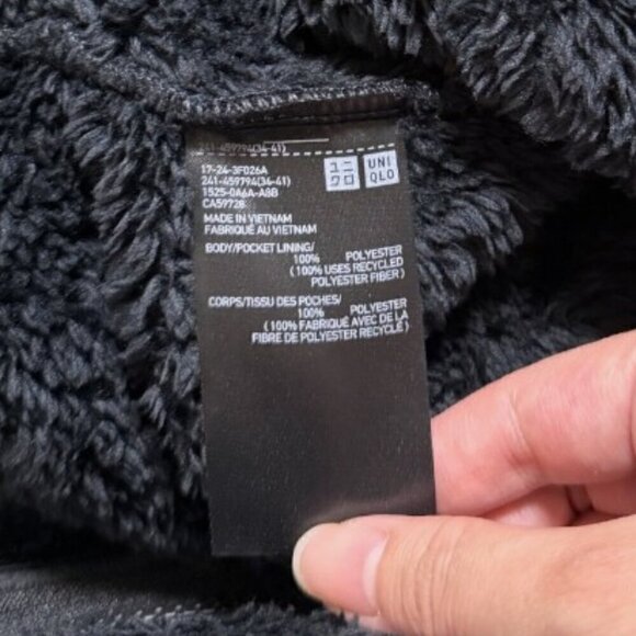 NWT Uniqlo Fluffy Yarn Fleece Full-Zip Jacket - Picture 7 of 7